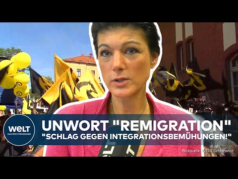 Video Thumbnail: UNWORT DES JAHRES "REMIGRATION": Sahra Wagenknecht "Schlag gegen Integrationsbemühungen!"