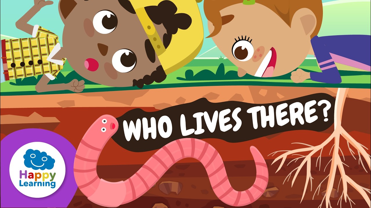 🌱 EARTH'S GROUND: s It Alive? | Educational Videos for Children | @HappyLearningEN