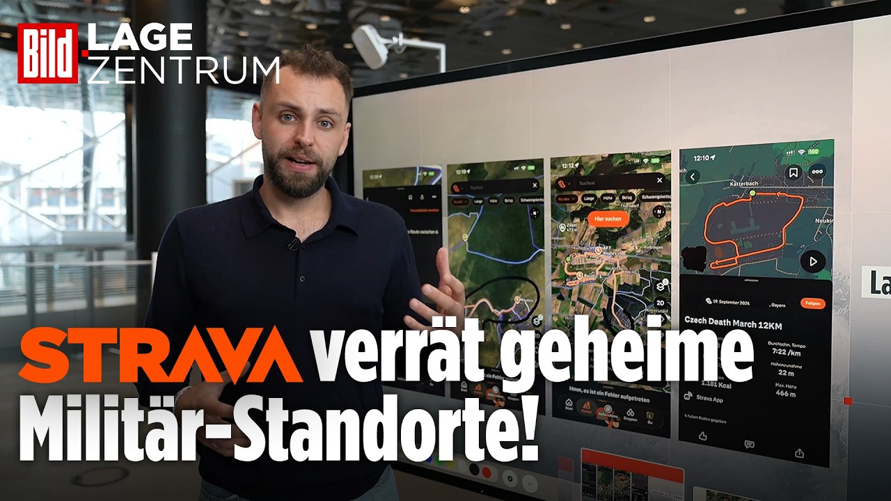 Strava verrät Soldaten: So werden Militärstandorte und Truppenbewegungen sichtbar | BILD-Lagezentrum