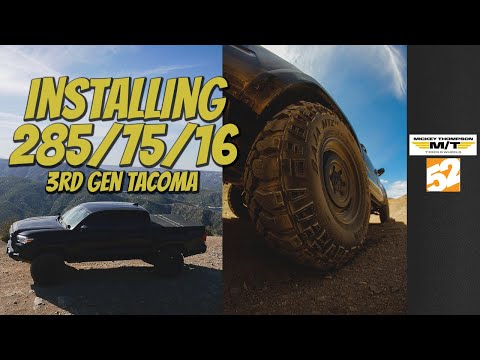 Installing 285/75/16 on Tacoma / fifteen52 Analog HD