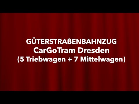 VW CarGoTram Dresden Güterstraßenbahn DVB Blaue Straßenbahn HD