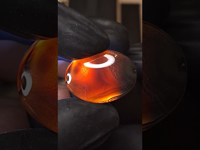 حجر عقيق تمري مصور طبيعي