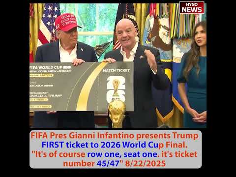 2026 FIFA World Cup trophy for winners only. Trump: Can I keep it? CBO tariffs reduce deficit by $4T