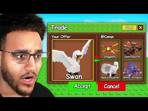 Trading Swan For 24 Hours! (Grow a Garden)