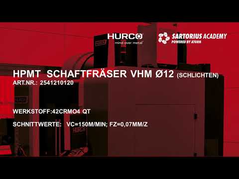 HPMT Schaftfräser VHM Ø12 (schlichten)