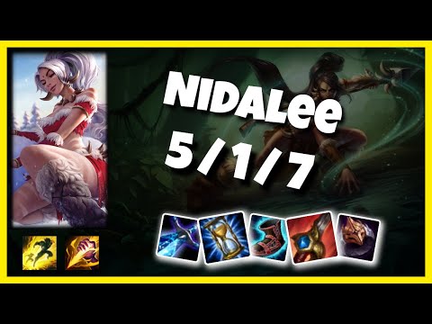 KOREAN Challenger Nidalee JUNGLE (5/1/7) vs GRAVES Gameplay Replay - Patch 10.19
