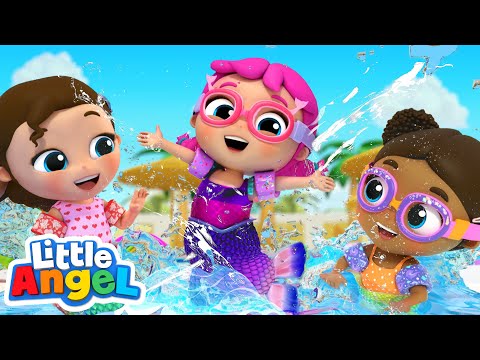 Jill The Mermaid! | Little Angel Kids Songs & Nursery Rhymes