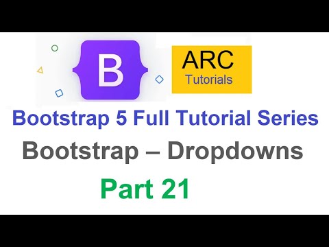 Bootstrap 5 Tutorial For Beginners 21 Bootstrap Dropdowns Tutorial