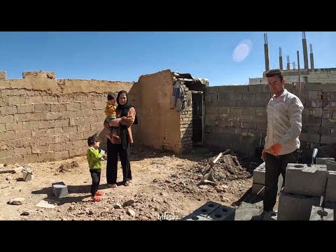 Pia's efforts to build a widow's house with the help of a worker