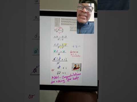 rationalise the denominator by multiplying the numerator and denominator by square root of a