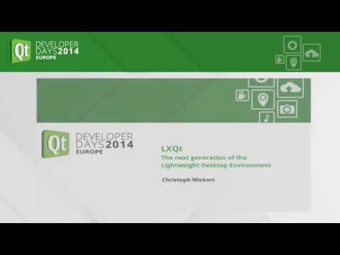 QTDD14 - LXQt – The next generation of the Lightweight Desktop Environment - Christoph Wickert