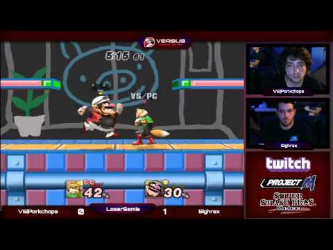 VS Weekly 9/10/14 - Losers Semis- VS|PorkChops (Ike/Fox) vs Sighrax (Wario) - ProjectM