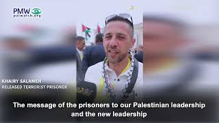 Released terrorist calling for unity with Hamas