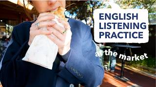 Exploring a Melbourne Market in Winter | English Listening Practice Australia vlog
