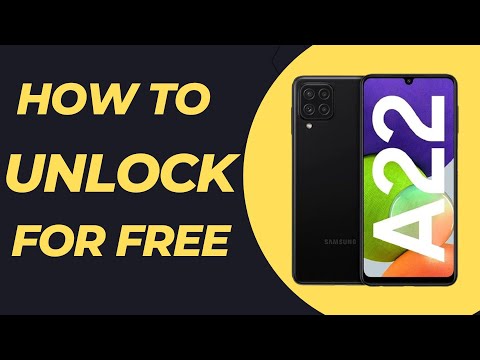 How to unlock Samsung Galaxy A22 from any CARRIER NETWORK unlock