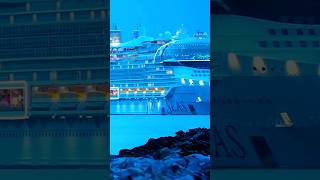 Icon of the Seas at Sunset | Smooth Luxury Sailing #usashorts #cruisetour #usa
