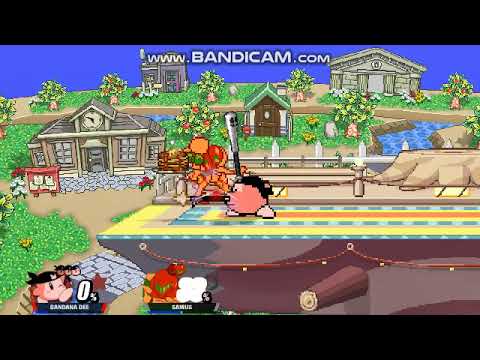 SSF2 pixel retro bandana dee vs samus