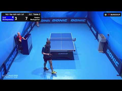 16:45 Yurii Shchepanskyi - Vadym Nechyporuk 29.09.2023 TT Euro.Cup  Ukraine Star. TABLE 3