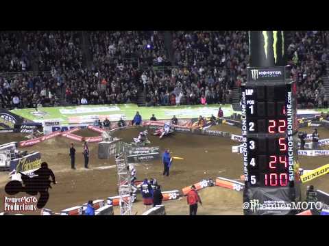 Ryan Villopoto and Chad Reed San Diego Supercross Battle 2012