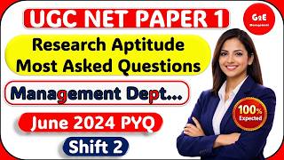 UGC NET Research Aptitude June 2024 PYQ | Shift 2 Marathon | Management Special | Smart Tricks