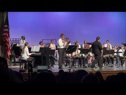 Middle school Jazz Band plays "Listen Here" by Eddie Harris, arrangement by Victor Lopez