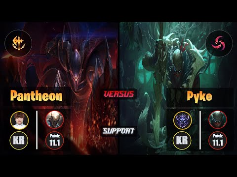 Beryl PANTHEON (Support) [Conqueror] VS PYKE - Diamond KR Patch 11.1