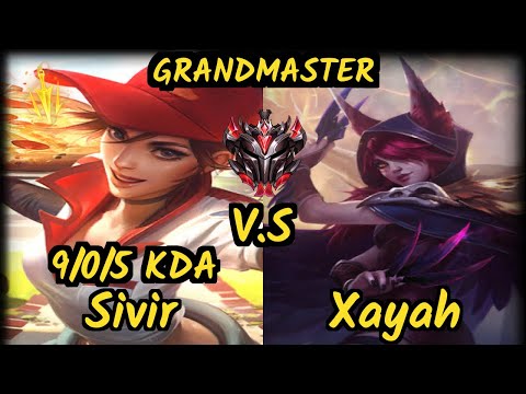Keith (SIVIR) vs XAYAH - 9/0/5 KDA BOTTOM ADC GAMEPLAY - NA Ranked GRANDMASTER