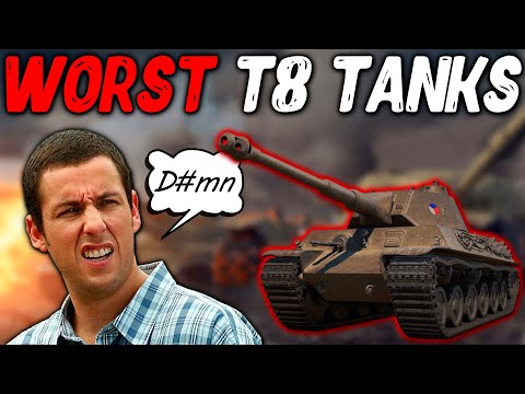 TOP 5 WORST TIER 8 TANKS || WoT