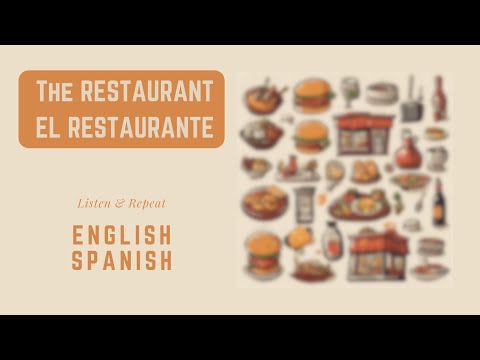 Ouça e repita: The Restaurant - El Restaurante #english #spanish