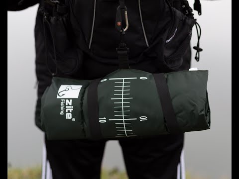 Abhakmatte mit Maßband Raubfisch Angeln - Aufrollbare Scale Raubfischmatte Zite© (Produktvideo)