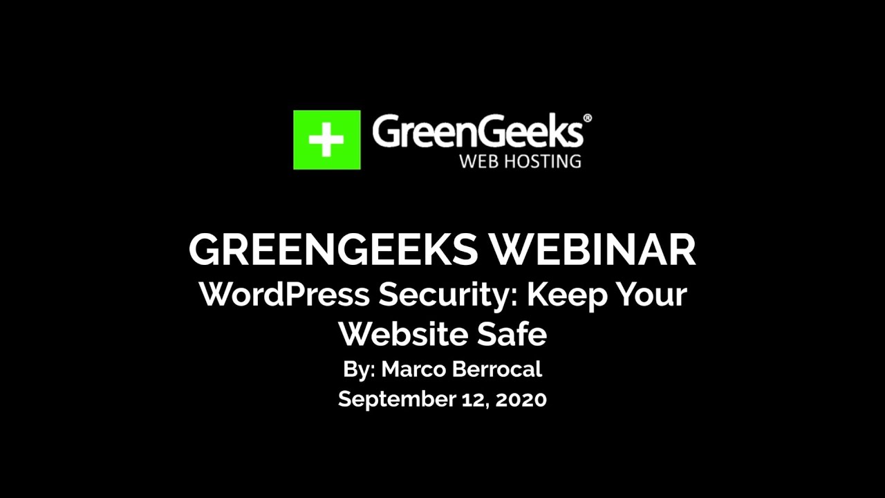 Wordpress Security - Webinar