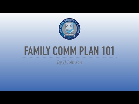 Family Comm Plan 101