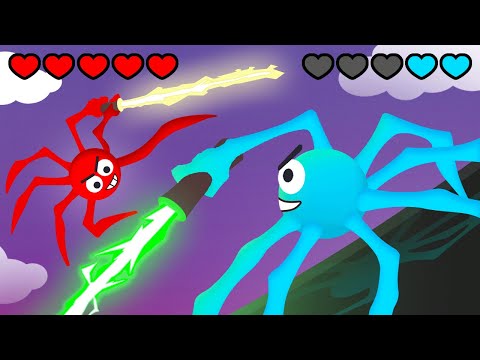 Winning vs My Friends in a Stick Fight! (Spiderheck)