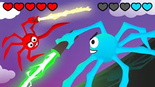 Winning vs My Friends in a Stick Fight! (Spiderheck)