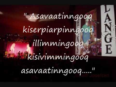 Hans lange -kammalaassuaq with text