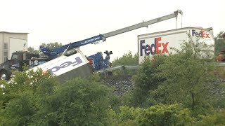 3 crashes involving tractor-trailers caused traffic backups on I-81