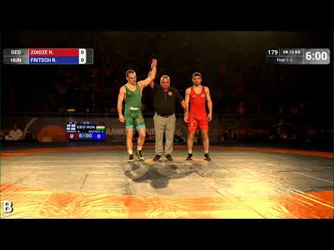 GOLD GR - 72 kg: R. ZOIDZE (GEO) v. R. FRITSCH (HUN)