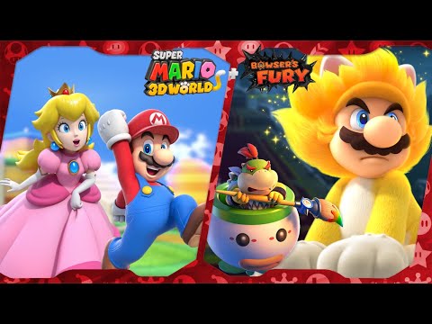 Super Mario 3D World + Bowser's Fury for Switch ᴴᴰ Full Playthrough, 2-Player (All Games)