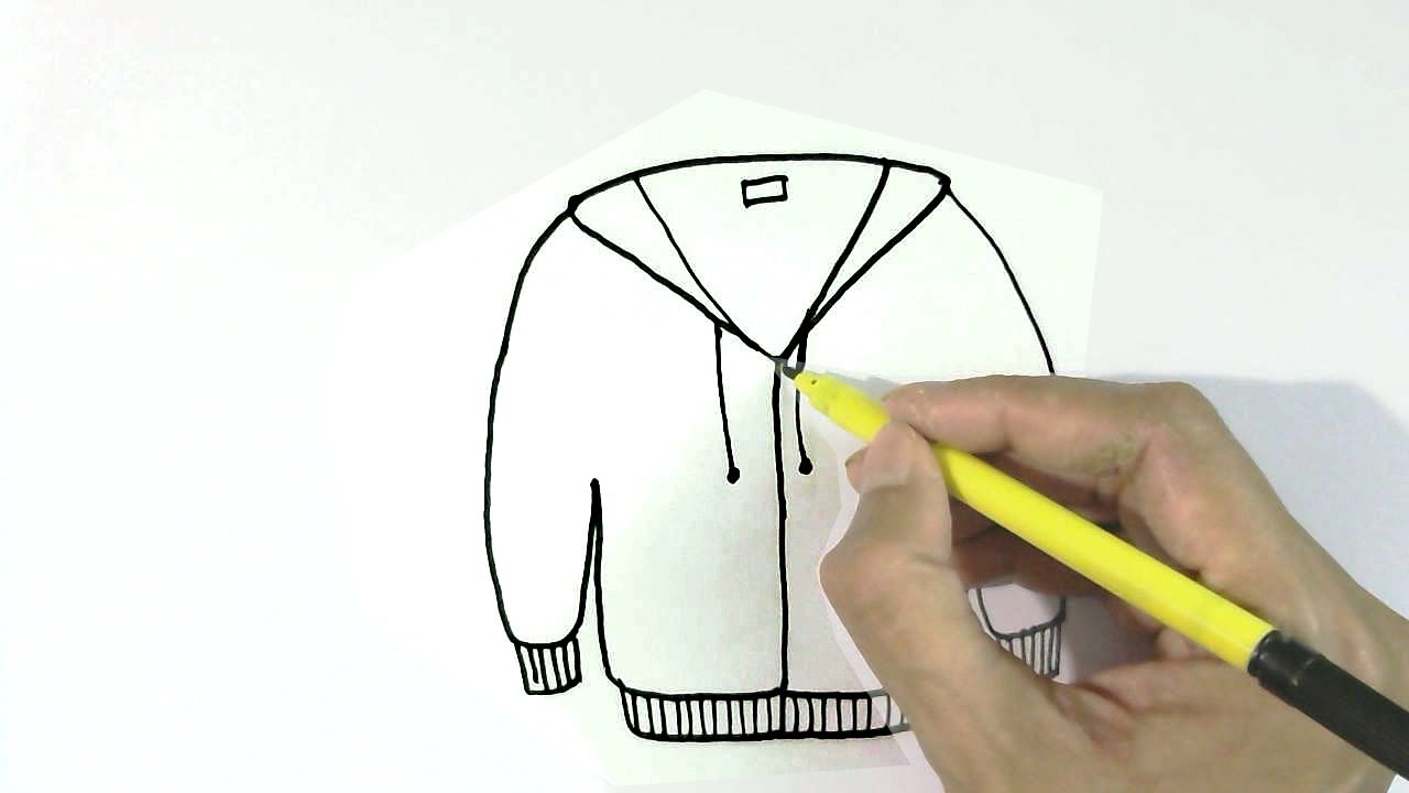 How to draw jacket or sweater in easy steps for beginners