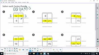 Factor Puzzle 1