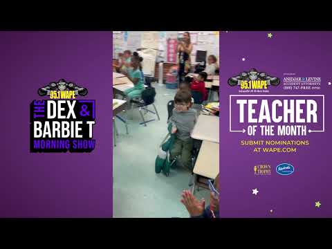 95.1 WAPE's March Teacher of the Month!