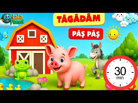 LaLaPlanet - Tâgâdâm pâș - pâș 🐷 30 MINUTE ⏰ | Pe drum mergea un purceluș 🚜🌾👨‍🌾