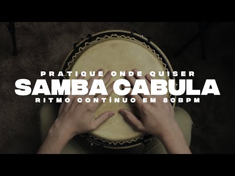 RITMOS DE UMBANDA | TOQUE SAMBA CABULA (80BPM) | PRATIQUE EM CASA #umbanda #curimba #sambacabula