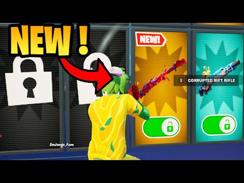 How To Get NEW Corrupted Rift Rifle in 1vs1 with every gun Fortnite