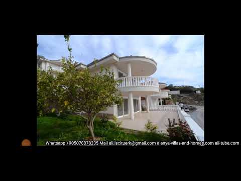 Alanya 4 Zimmer Villa nur 137.000€ zu verkaufen mit Meerblick und Terrasse und Veranda...