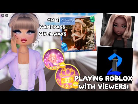 🔴LIVE🔴 - PLAYING ROBLOX W/ VIEWERS, DTI, MM2, IT GIRL AND MORE! || Roblox Randompersonplays