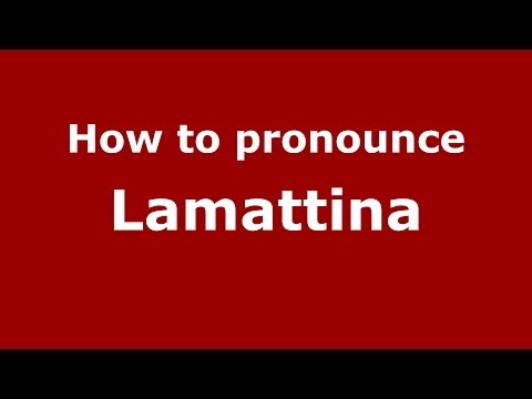 How to pronounce Lamattina (Italian/Italy) - PronounceNames.com