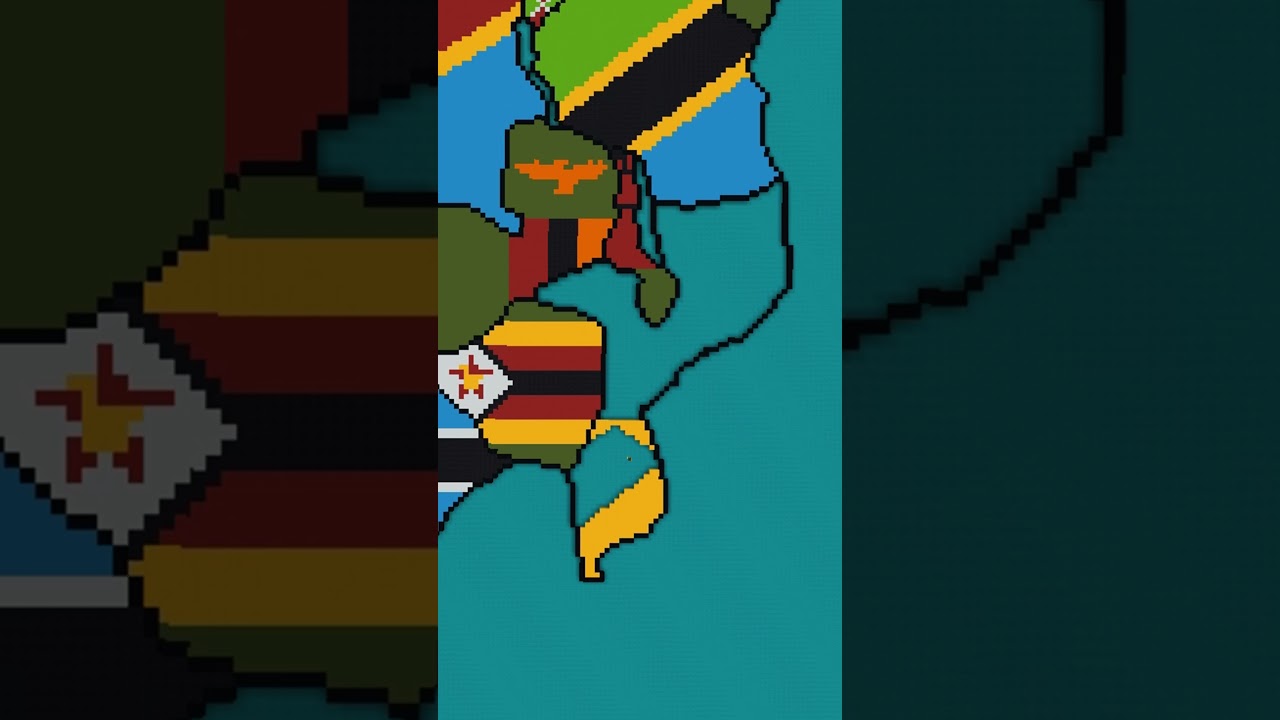 Mozambique Small Scale #mozambique #minecraft #scale #flags #maps