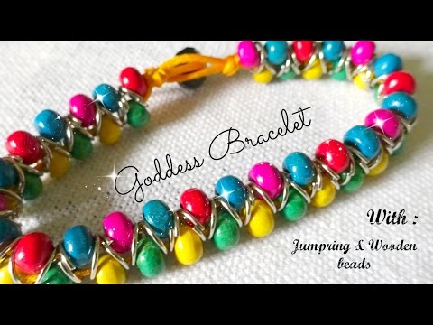 Goddess bracelet | jumpring n wooden bead bracelet | part - 1 Video