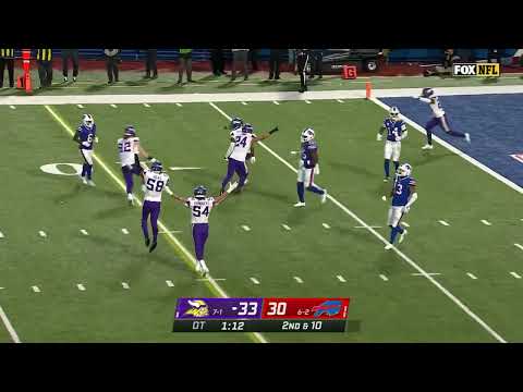 PATRICK PETERSON GAME WINNING INT OFF JOSH ALLEN | Bills vs Vikings Highlights